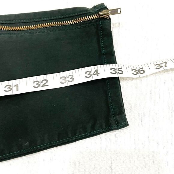 AEO Jegging Ankle Super Stretch Dark Forest Green Size 8 NEW Detailed Zipper - Picture 9 of 11